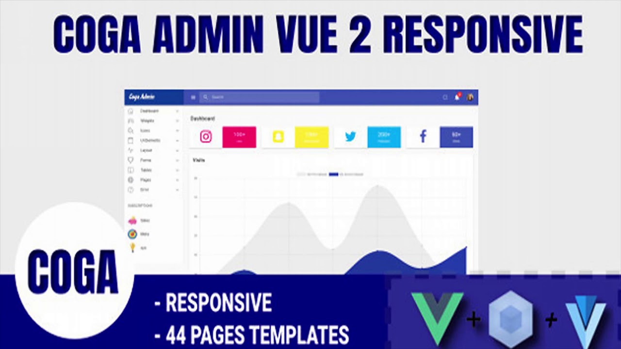 Coga - Admin Vue 2 WebPack Responsive + Vuetify | Themeforest Website Templates and Themes