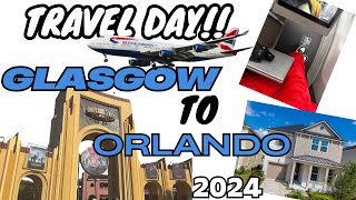 FLORIDA TRAVEL DAY Glasgow to Orlando BA Business Class | Halloween Horror Nights 2024
