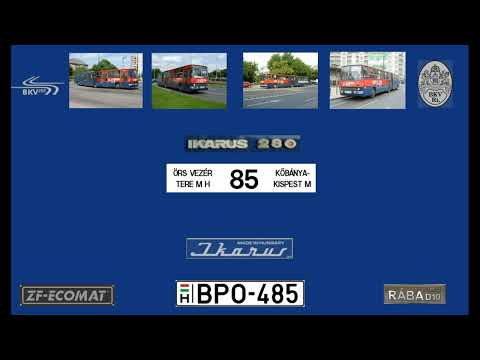 [SOUND] Budapest Bus Sound BPO-485 Ikarus 280.40A BKV 85-ös viszonylat