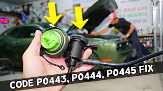 DODGE CHALLENGER CODE P0443 P0444 P0445 PURGE CONTROL VALVE, CHECK ENGINE LIGHT
