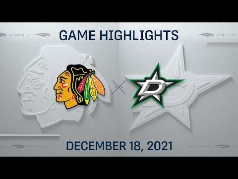 NHL Highlights | Blackhawks vs. Stars - Dec 18, 2021