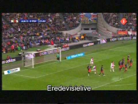 Ajax - PSV 4-1 Highlights {DEEL 1} (14-3-10) Speelronde 27