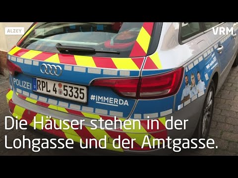 Durchsuchung von Problemhäusern in Alzey