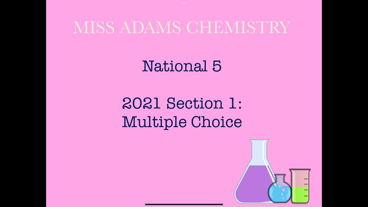 National 5: 2021 Section 1 Multiple Choice