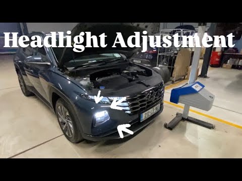 How to adjust Tucson headlamps