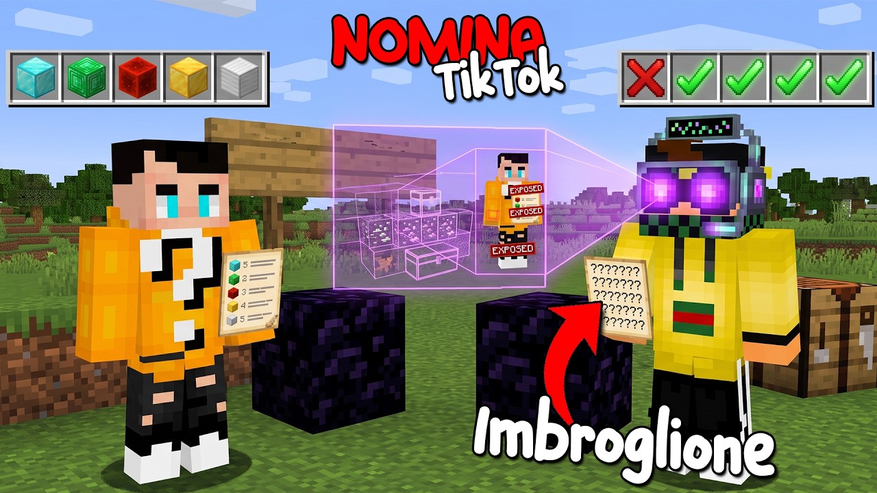 HO IMBROGLIATO nel NOMINA su Minecraft