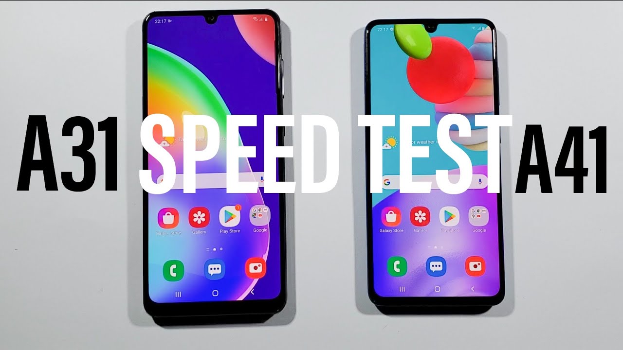 Samsung A31 vs Samsung A41 Comparison Speed Test