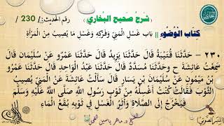 230 - شرح صحيح البخاري كتاب الوضوء | باب غَسْلِ الْمَنِيِّ وَفَرْكِه - رقم الحديث 230 ||د.ماهر الفحل image