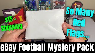 Many Red Flags In This eBay Football Mystery Repack! Sadly, I received exactly what I expected...