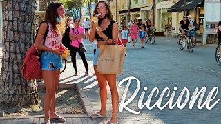 SUMMER RICCIONE. Italy - 4k Walking Tour around the City - Travel Guide. trends, moda #Italy