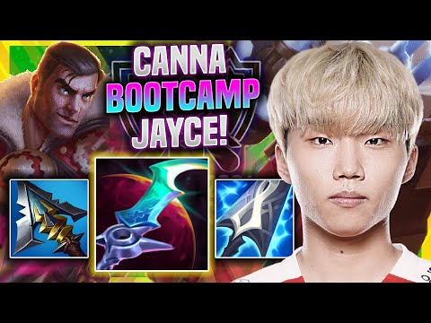 CANNA FIRST GAME IN EUW WITH JAYCE! *WORLDS BOOTCAMP* - T1 Canna Plays Jayce TOP vs Tahm Kench!