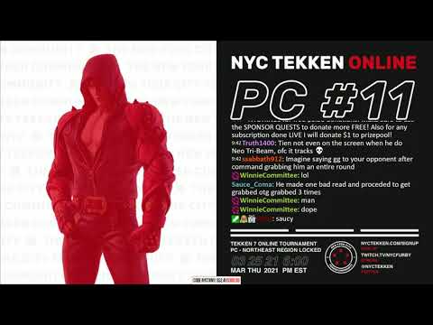 Tekken 7 @ NYCTekken PC Online #11 - Top 8 - TIMESTAMPS [1440p/60fps]