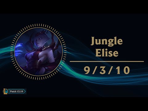 Elise Jungle vs Poppy Korean Challenger Replay Patch 13.19
