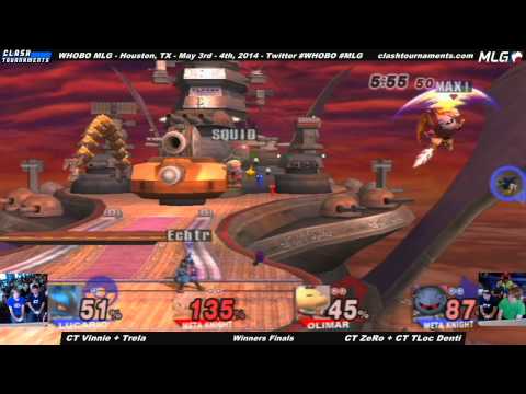 WHOBO MLG - CT Vinnie + Trela vs CT ZeRo + CT TLoc Denti - Winners Finals - SSBB