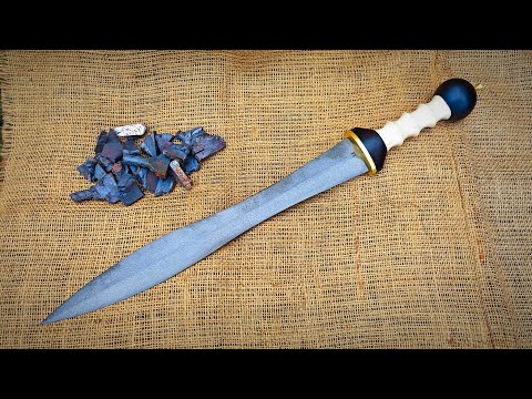 Making Valerian Steel from wootz steel scrap | Making a gladiator's sword