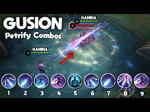 ALL GUSION PETRIFY COMBOS 2023 - Gusion Combo Guide | Mobile Legends