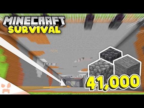 Mining AN ENTIRE CHUNK in Minecraft Survival! (#41)