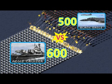 Aegis vs Black Eagle - Same Cost - Red Alert 2