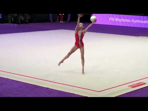 Elvira Kranobaeva (BUL), Ball, Junior World Championships (AA), Score: 31.950