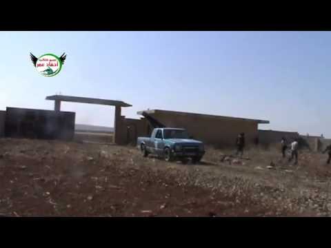 استهداف تجمع لقوات النظام من قبل تجمع كتائب أحفاد عمر في نبل و الزهراء في محافظة حلب