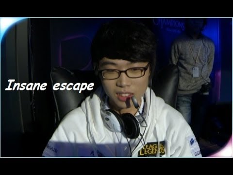 LoL CLG Seraph(kina) vs TSM Bjergsen(Bjerg) Insane escape