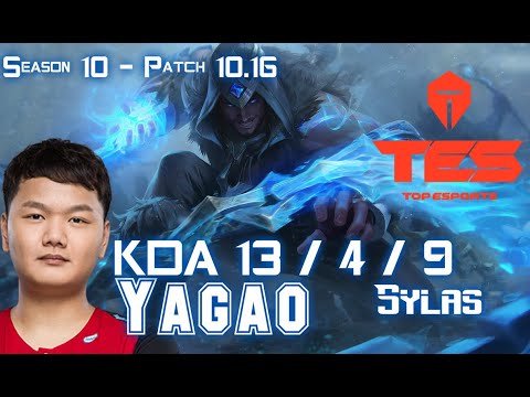 JDG Yagao SYLAS vs ZOE Mid - Patch 10.16 KR Ranked