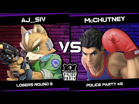 aj__siv (Fox) vs McChutney (Little Mac) - Police Party #1 - Losers Round 3