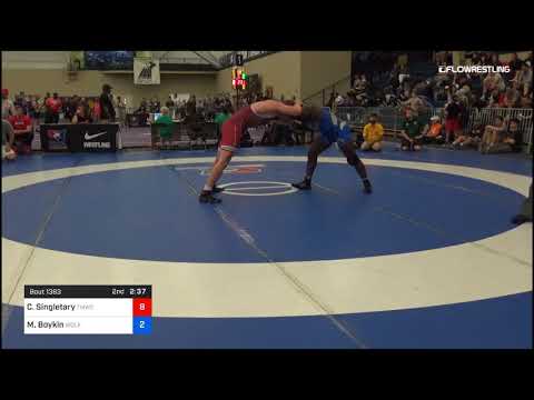 97 Kg Rr Rnd 1 Chase Singletary TMWC Ohio RTC Vs Michael Boykin Wolfpack Wrestling Club