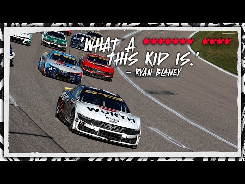‘What a (expletive) (expletive) this kid is.’ – Ryan Blaney  | NASCAR's RADIOACTIVE from Kansas