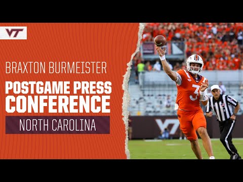 FB: North Carolina Postgame Press Conference (Braxton Burmeister)