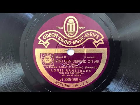 ODEON SWING 286068: LOUIS ARMSTRONG Body And Soul - You Can Depend On Me 1930/31 LA/Chicago Jazz