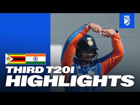 15-year-old Sooryavanshi stars again! 🔥 I Zimbabwe v India 3rd T20I Match Highlights I Fox Cricket