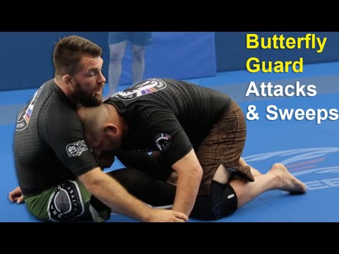 How To Stop Smash Passers in BJJ with Butterfly Guard Sweep + Choke Combo