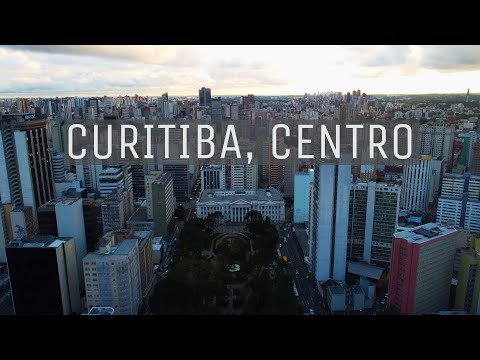 DRONE - CURITIBA SOBREVOANDO CENTRO / BRAZIL