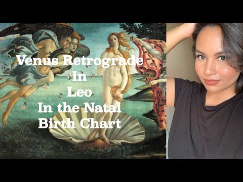 Venus Retrograde in Leo | Natal Chart