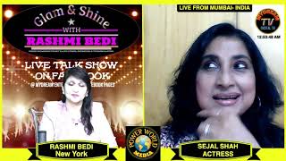 Sejal Shah (Bollywood Actress) Interview - Glam & Shine With Rashmi Bedi video