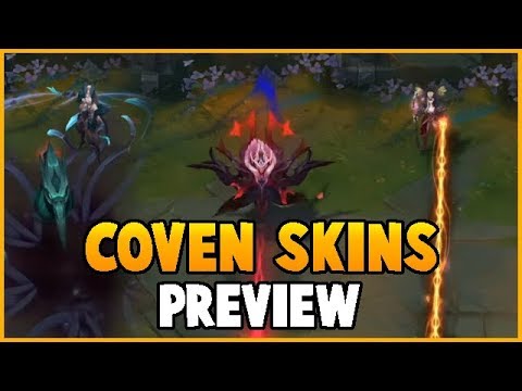 All New COVEN SKINS - LeBlanc, Morgana, Zyra (League of Legends)