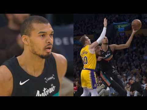 Victor Wembanyama drops 40 POINTS in 26 minutes vs Lakers - Full Highlights