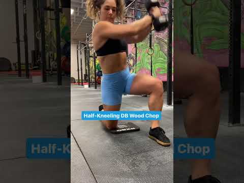 Half Kneeling DB Wood Chop