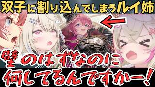 双子愛でフワモコを揃えるルイ姉と、絶妙なタイミングでルイ姉を引くフワモコの反応が面白すぎたw【鷹嶺ルイ 切り抜き／フワモコ／ホロドリ／ホロライブ】