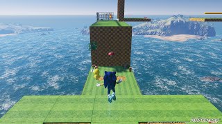 Recreated Sonic Frontiers Cyber Space 1-1 in PSO2:NGS