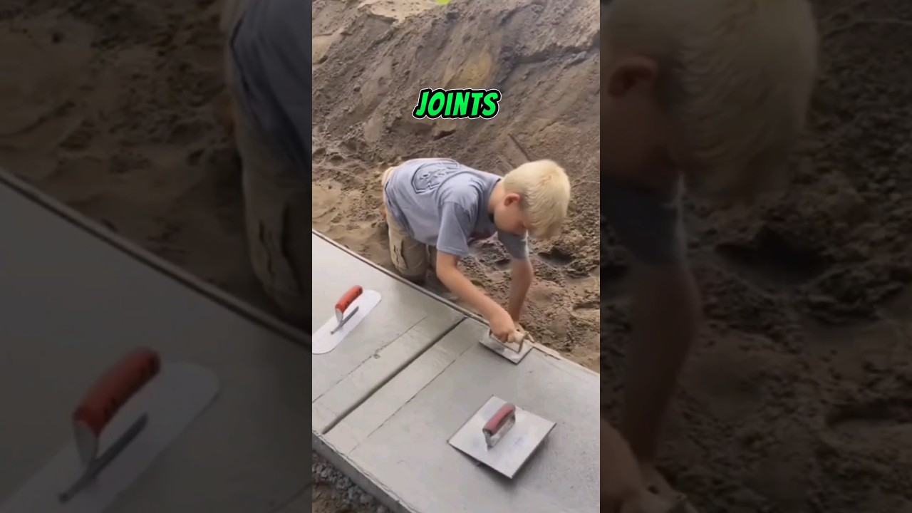 4-6 year old BOY shows ALL, how to FINISH CONCRETE