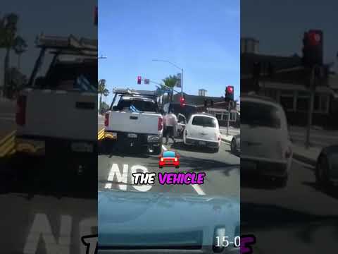 Big Road Rage Rumble at a Red Light! 😨