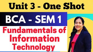 One Shot | Unit - 3 | Number Systems & Binary Arithmetic | Fundamentals of Information Technology
