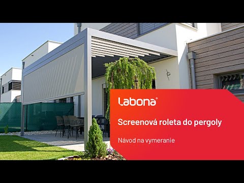 Návod na vymeranie - screenová roleta do pergoly