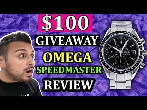 WHAT TIME IS IT? OMEGA SPEEDMASTER DATE 40MM WATCH UNBOXING & REVIEW | GIVING AWAY $100+ | Moonwatch