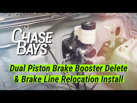 Dual Piston Brake Booster Delete and Brake Line Relocation Install Guide