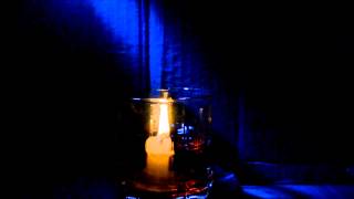 Candle Burning Under Water Optical Illusion