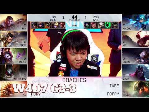 SN vs RNG - Game 3 | Week 4 Day 7 LPL Summer 2021 | Suning vs Royal Never Give Up G3