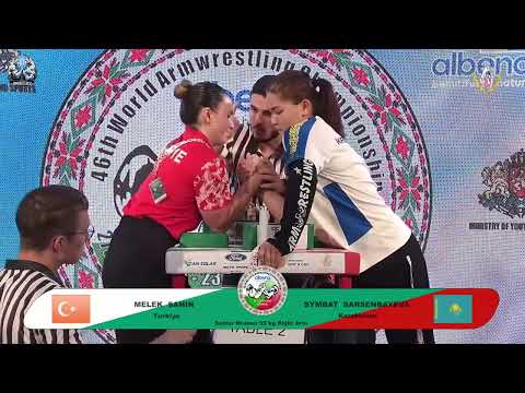 Sahin Melek vs Sarsenbayeva Symbat | Up to 55 kg | XLVI WORLD ARMWRESTLING CHAMPIONSHIP | 2025